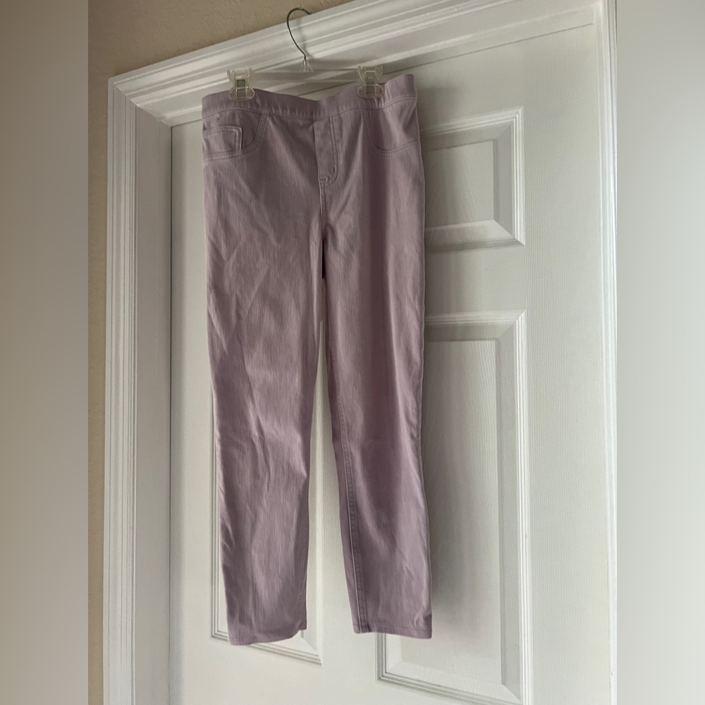 Spanx Lavender Jeggings size L EUC